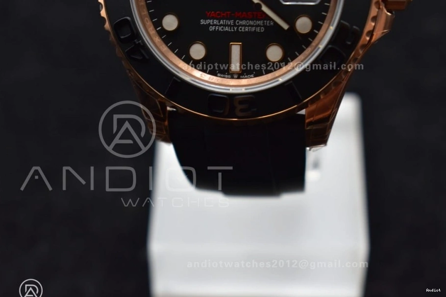 on Bezel Black Ceramic VS3235 Strap VSF Edition Oysterflex Yacht-Master 1:1 Best Rubber 126655 0520